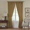 Threadmade Home Versailles Faux Silk Blackout Window Curtain, Gold - 52"W x 84"L